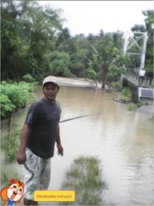 hari ini sawah kebanjiran